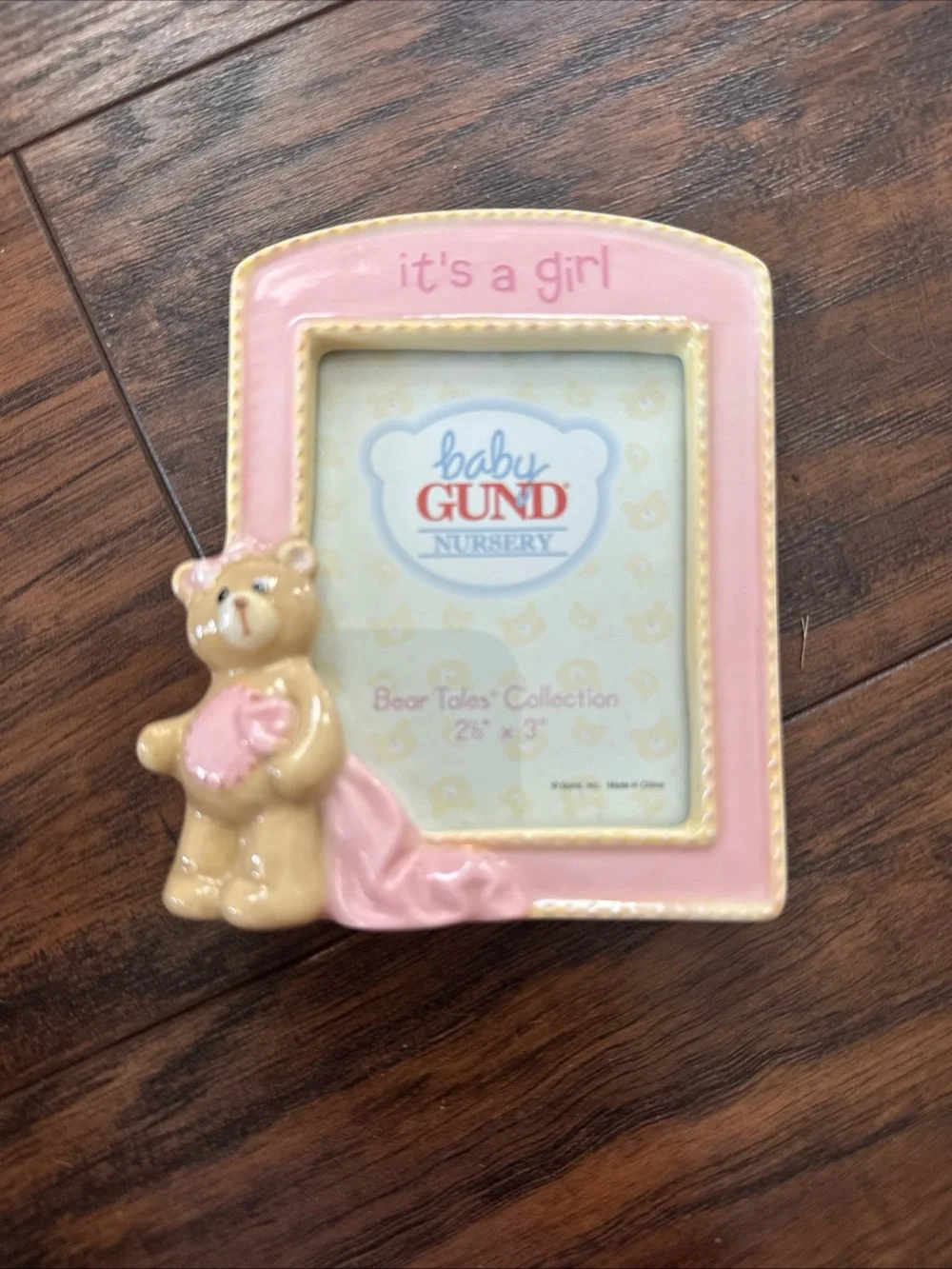 Baby GUND Pink and Cream Baby Bear 